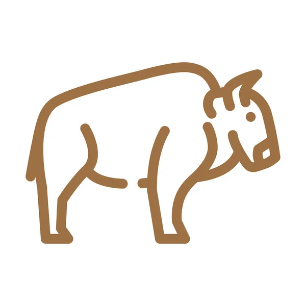 Векторная иллюстрация иконок буйвола — стоковый вектор