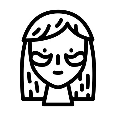 yamalar aksesuar çizgi vektör illüstrasyonu