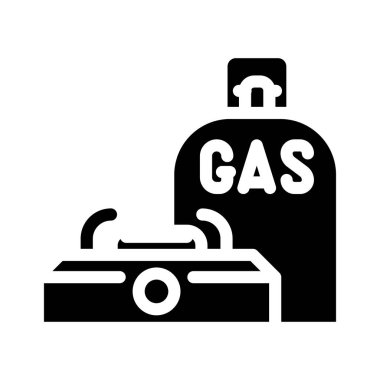 gaz ocağı simgesi vektör illüstrasyonuName
