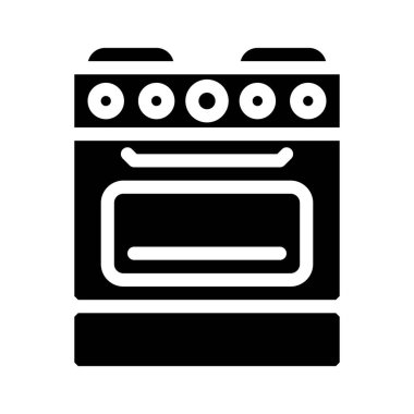 fırın mutfak gereçleri simge vektör çizimi