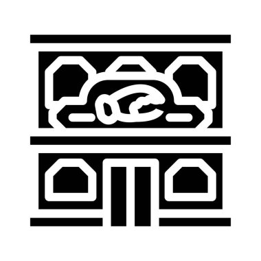 Deniz ürünleri restoranı sembolü vektör illüstrasyonu