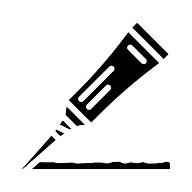 Yapıştırıcı kimyasal sıvı kabartma vektör çizimi