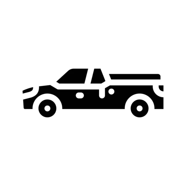 Pickup icono glifo vector ilustración — Archivo Imágenes Vectoriales