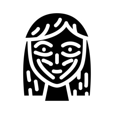 Plastik cerrahi sembolü vektör illüstrasyonu