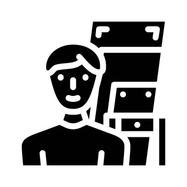 Mobilya derleyici sembol vektör illüstrasyonu