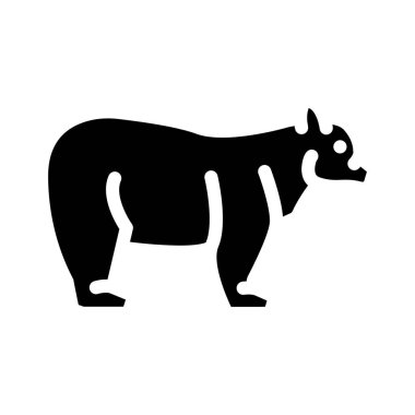 Ayı hayvan sembolü vektör illüstrasyonu