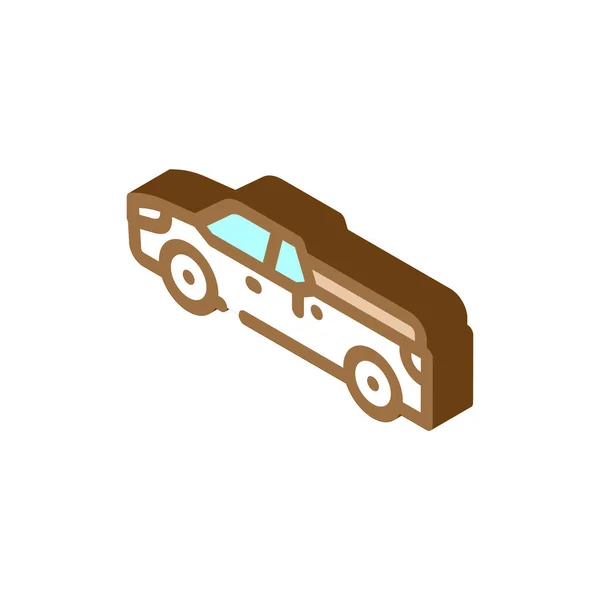 Pickup icono isométrico ilustración vectorial — Archivo Imágenes Vectoriales