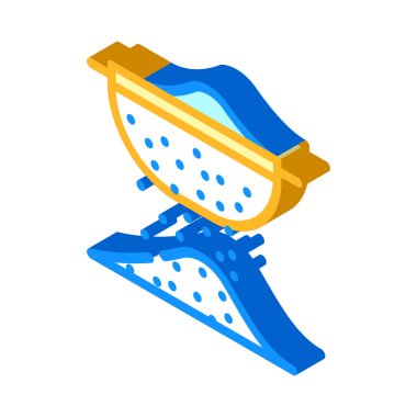 un elemesi izometrik ikon vektör çizimi