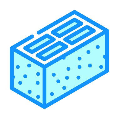 çimento bloğu renk vektör illüstrasyonu