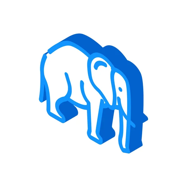 Απεικόνιση διάνυσμα ισομετρική εικόνα ζώων ελέφαντα — Διανυσματικό Αρχείο