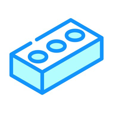 İçi boş tuğla rengi vektör illüstrasyonu