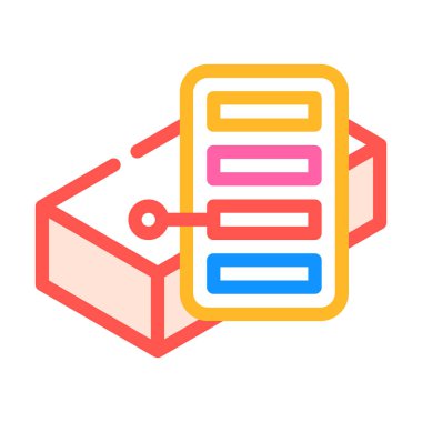 renk ölçekli tuğla renk vektör illüstrasyonu