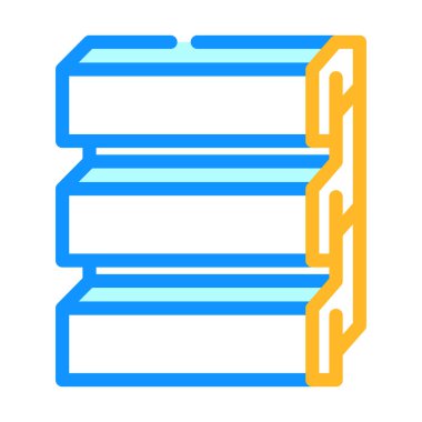 yan yapı malzemesi renk vektör illüstrasyonu