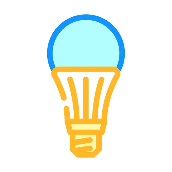 Efficient light bulb color icon vector illustration — Stock Vector