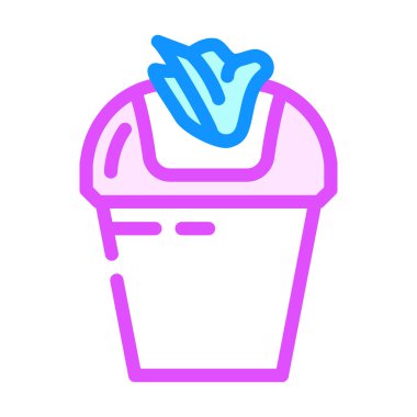 Kullanılan dokular için konteyner renk vektör illüstrasyonu