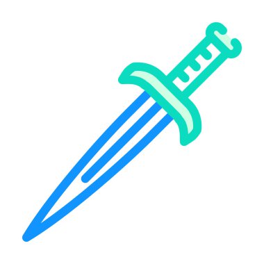 hançer bıçağı renk vektör çizimi