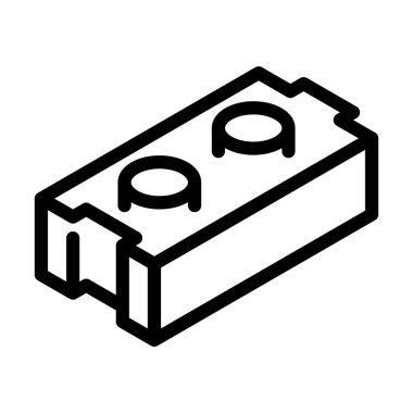 oyun tuğla çizgisi vektör çizimi