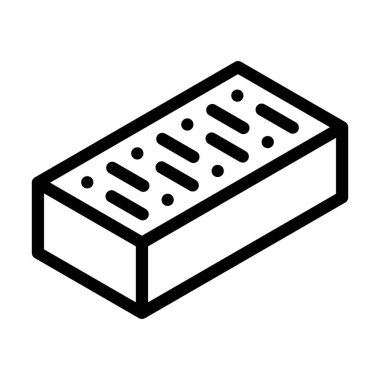 duvar hattı simgesi çizimi için tuğla