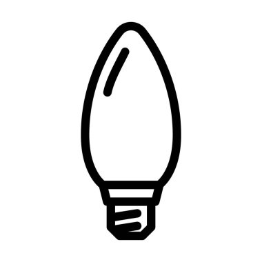 asgari ampul çizgisi vektör çizimi