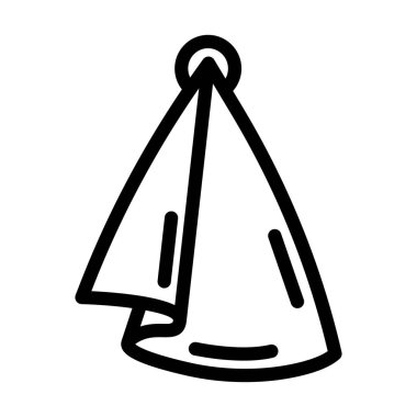 Mutfak peçete çizgisi vektör illüstrasyonu