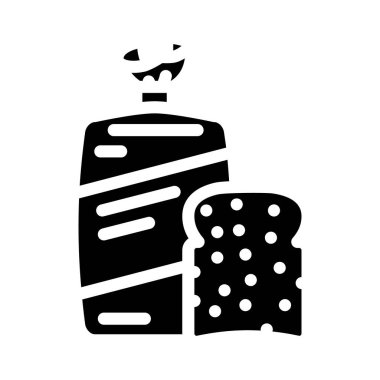 tost paketi simge vektör illüstrasyonu