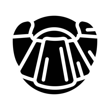 Kruvasan fırın sembolü vektör illüstrasyonu