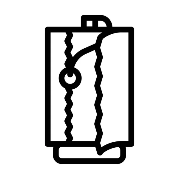 Cocina servilleta línea icono vector ilustración — Vector de stock