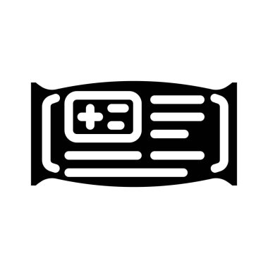 tıbbi silme simge vektör illüstrasyonu