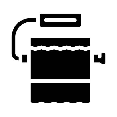 tuvalet kağıdı sembolü vektör illüstrasyonuName