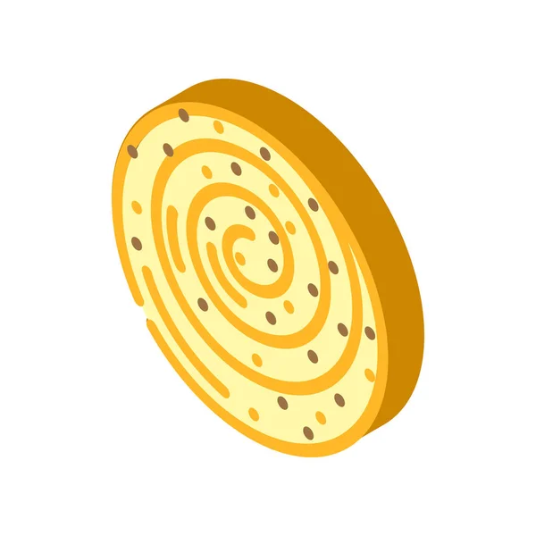 Padaria de pão ícone isométrico vetor ilustração — Vetor de Stock
