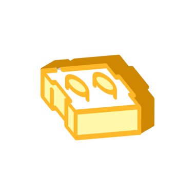 oyun tuğlası izometrik ikon vektör çizimi