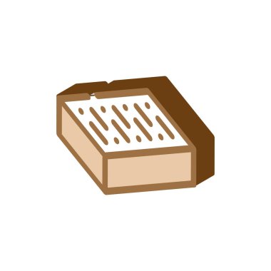 Duvar izometrik ikon vektör çizimi için tuğla