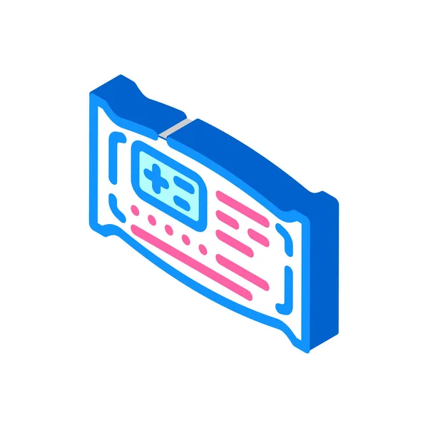 Medical wipes isometric icon vector illustration — Stock Vector