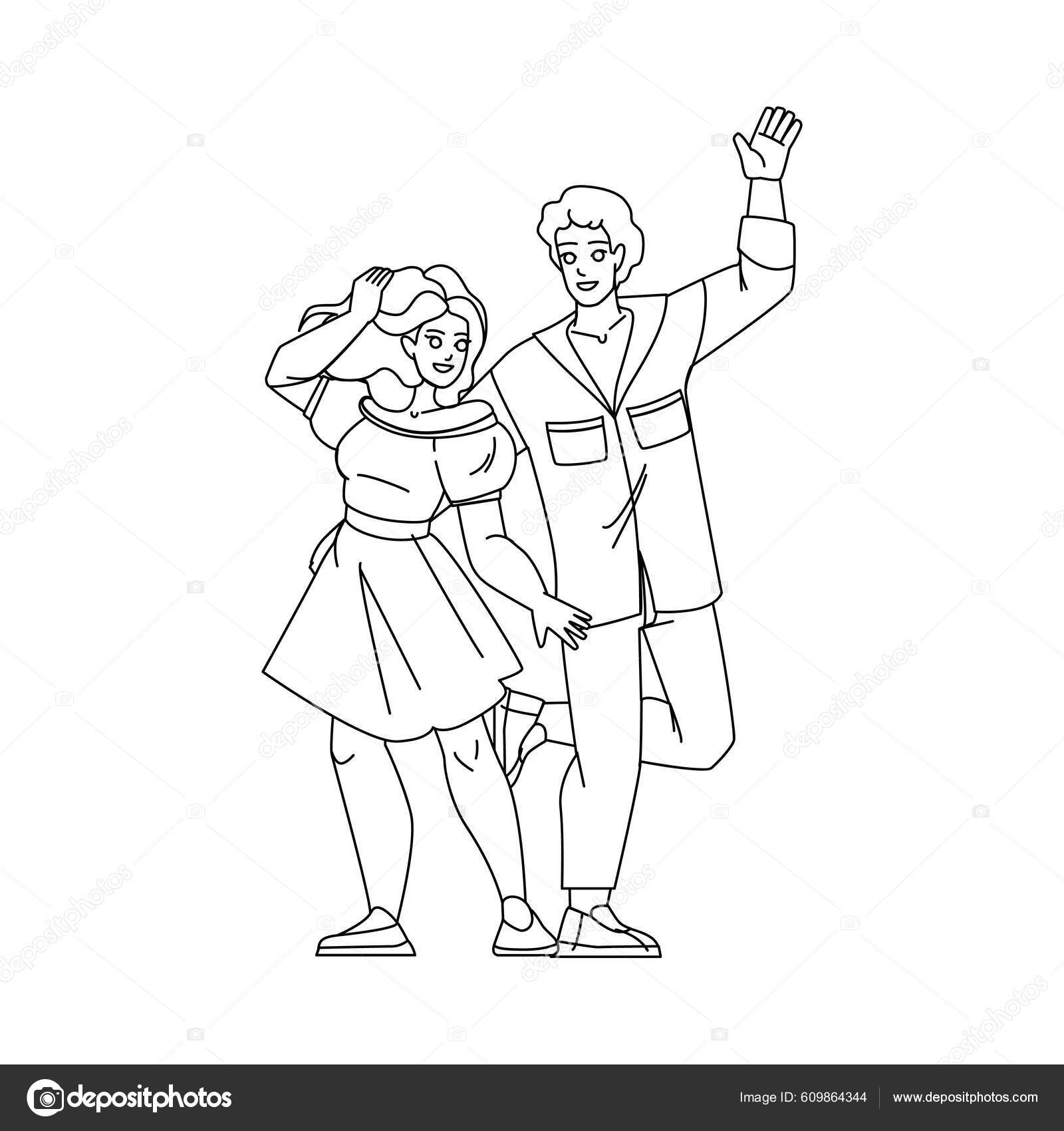 Couple dancing ~ drawing sketch | Dancing drawings, Dance art drawing, Dancing  drawing