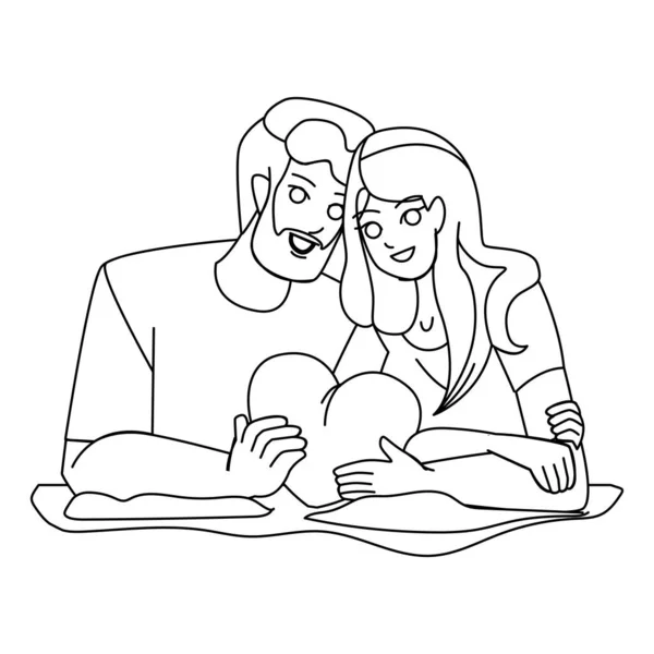 Temas Dos Desenhos Animados Do Valentim Para Colorir Ilustração do Vetor -  Ilustração de preto, romance: 35485869