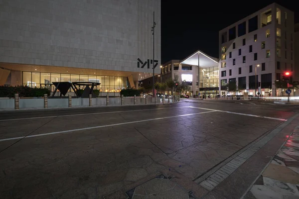 Msheireb Downtown Doha Qatar Toma Noche Mostrando Que Nuevo Epicentro —  Fotos de Stock