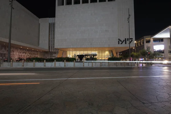 Msheireb Downtown Doha Qatar Toma Noche Mostrando Que Nuevo Epicentro —  Fotos de Stock