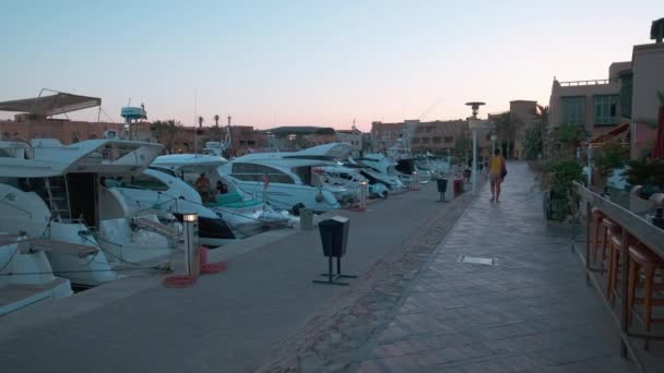 Abu Tig Marina Gouna Hurghada Gobernación Del Mar Rojo Egipto — Vídeo de stock