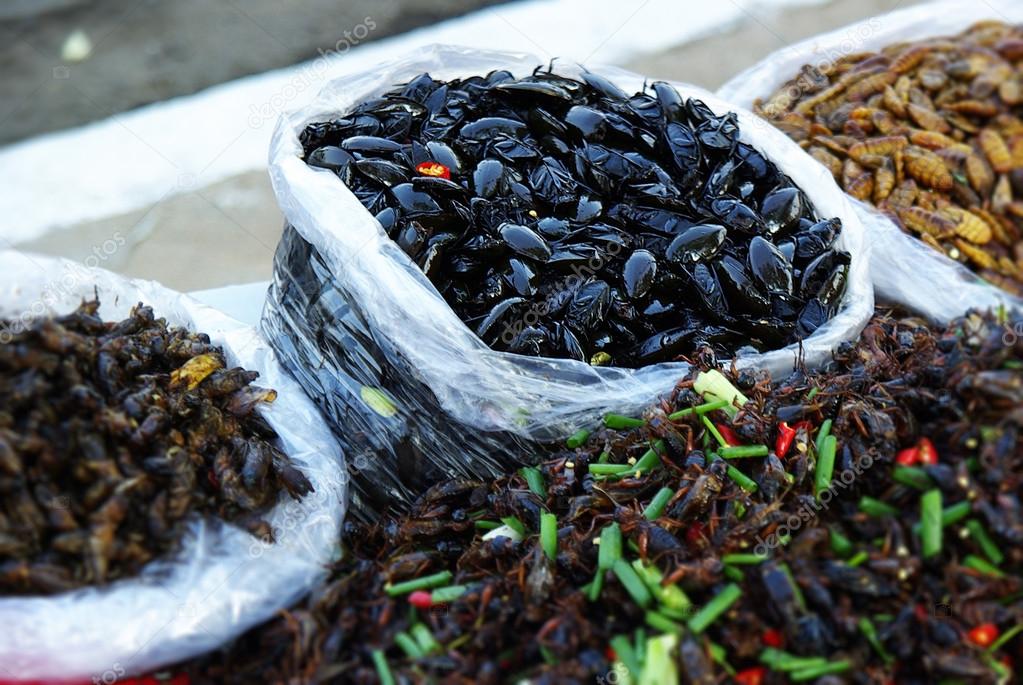 Edible insects in Cambodia, local food Stock Photo by ©ConnyFuchs 37420741