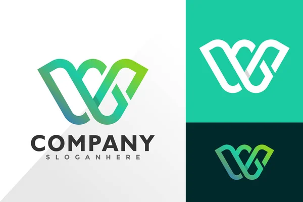 Buchstabe Oder Business Logo Und Icon Design Vektorkonzept Für Vorlage — Stockvektor