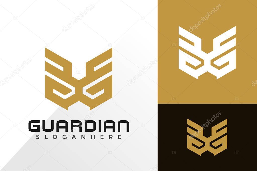Letter G Guardian Wing Logo design inspiration