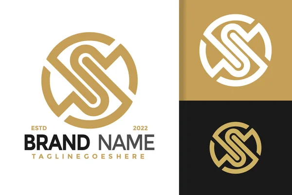 Letter Elegant Logo Design Brand Identity Logos Vector Modern Logo — 스톡 벡터