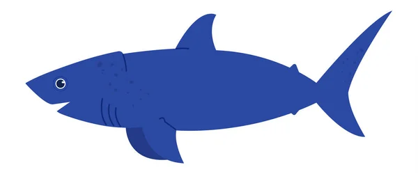 Sea or river fish type, side view isolated — Vector de stock