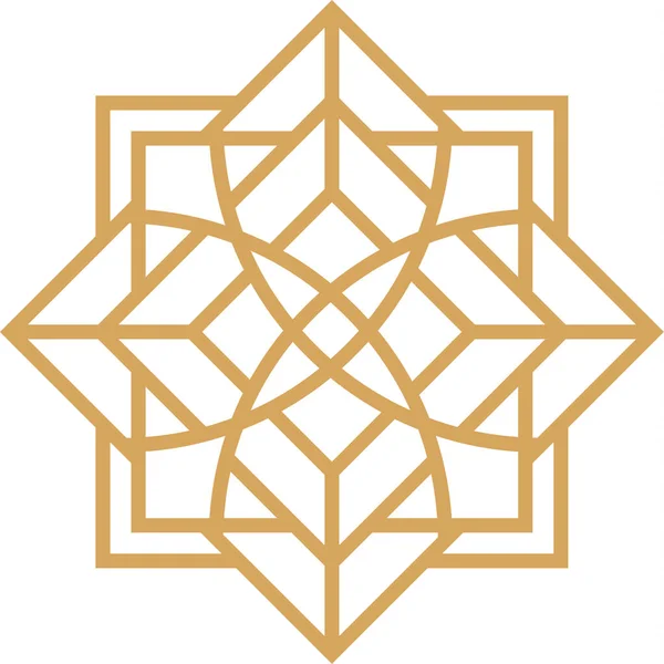 stock vector Abstract oriental muslim arabic golden framed emblems. Traditional ornamental arabic luxury frames vector illustration set. Oriental style gold outline rosettes