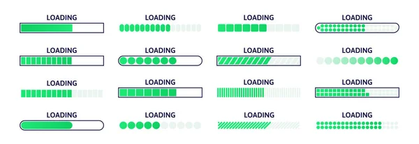 Loading Bar Download Progress Status Web Page Loading Scale Upload — Stockvektor