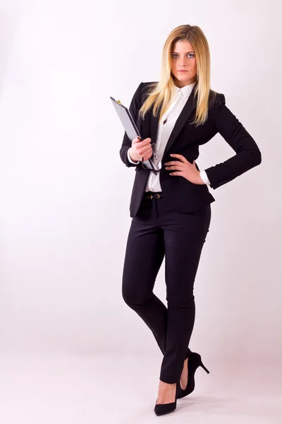 Full body business woman — Stock Photo, Image