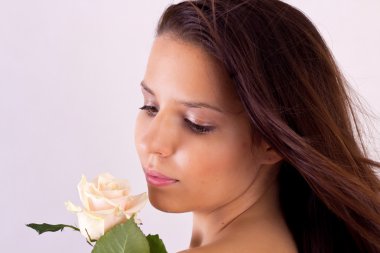 Gül desenli doğal güzellik