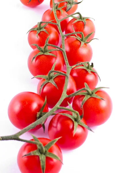 群的新鲜的樱桃番茄 — 图库照片