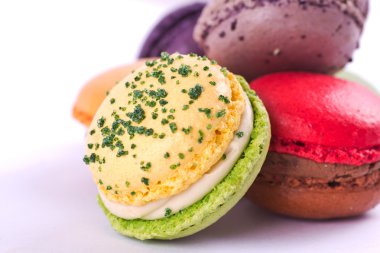 renkli macarons