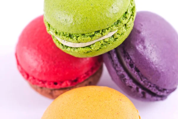 Kleurrijk en heerlijke macarons — Stockfoto